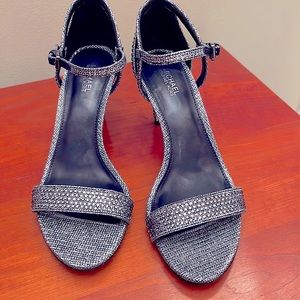Silver dress sandals by MICHAEL Michael size 7.5.  Worn once!